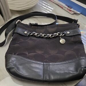 Coach Black Chain Shoulder Bag